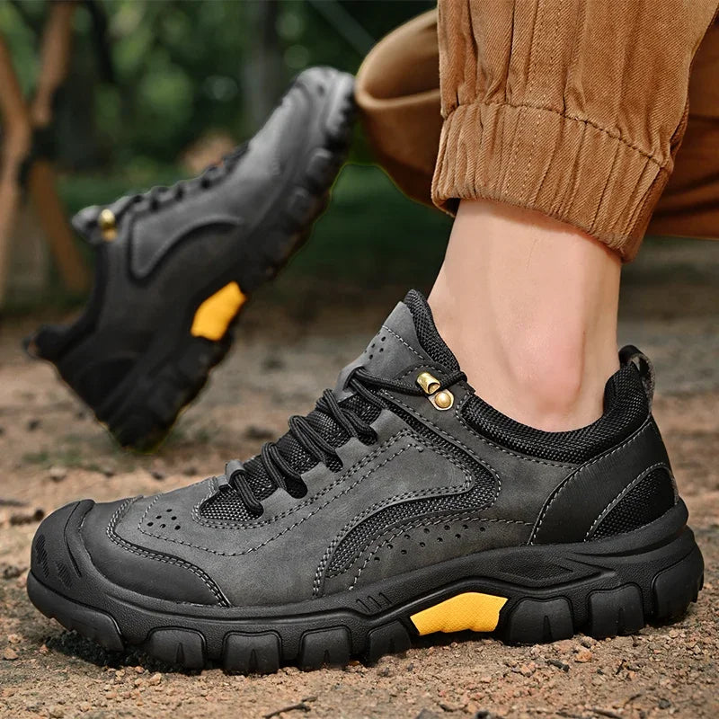 Outdoor-Wanderschuhe Bequeme weiche Sohle Herren Modische Schnürsenkel Rutschfeste und verschleißfeste Reisesportschuhe