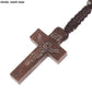 Christus Jesus Holzperlen 9mm Rosenkranzperle Kreuz Anhänger Geflochtenes Seil Halskette Religiöse Orthodoxe Gebetskette Schmuck