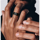 Vnox Spinner Kreuzring für Herren, schwarzer Edelstahl drehbarer Stressabbau-Fingerband, Jungen Christus Jesus Religion Ring