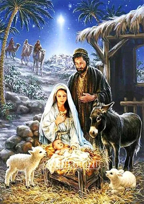 Christ Jesus Diamond Painting Jesus' Redemption Diamond Mosaic Rhinestone Inlaid Cross Stitch Set DIY Home Decoration Gift