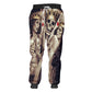 3D-Druck Totenkopf rauchend Lässige Y2K-Hose Herren Jogginghose Neu Coole Sweat-Jogger Harem Herren Volle Länge Hombre Kapuzen-Golfshirt