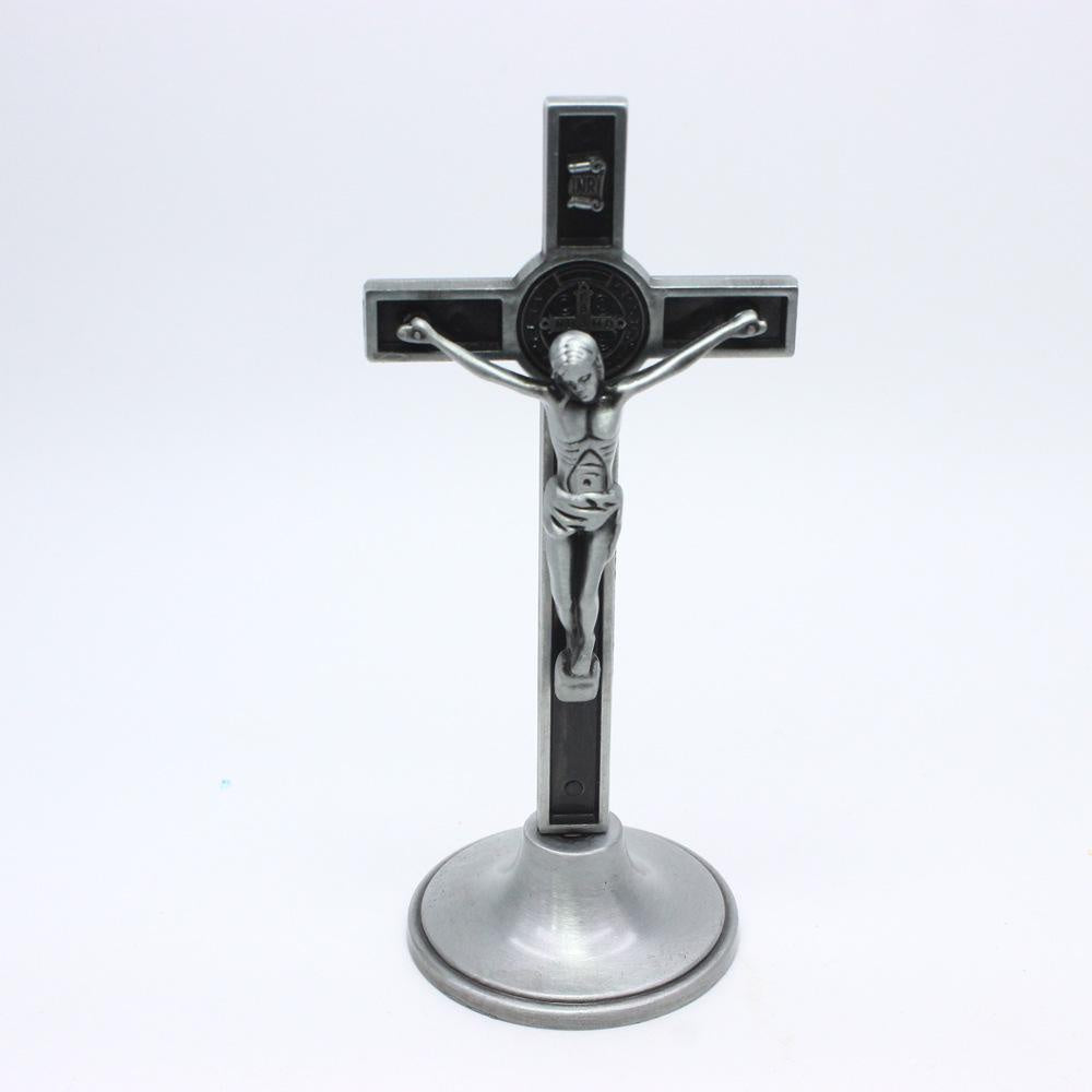 Kreuz Kruzifix Ständer Christus Katholische Jesus Statue Figur Religiöses Gebet Kirche Dekoration Auto Zuhause Kapelle Dekor