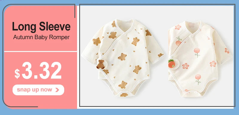 2PCS Summer Baby Clothes Set With Cap Toddler One Piece Cute Bear Sling Romper Fisherman Hat Infant Girl Boy Jumpsuit Outfit