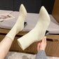 Neue Damen-Spitzstiefel 2025: Modische, schlanke Sockenstiefel und lässige, dicke High-Heel-Sockenstiefel