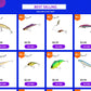 BassLegend Fishing Artificial Bait Suspending Minnow Shallow Wobbler Jerkbait Shad Bass Pike Lure 128 SP 78 F 65 SP