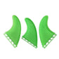Surfbrett Flossen Set Tri Finnen UPSURF Future S/M/L Honeycomb Fiberglas Orange/Gelb/Blau/Grau/Grün mit schwarzem Logo Funboard Finnen