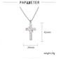 Einfache geometrische Kreuz-Anhänger-Halskette für Damen, Metallschmuck, silberfarbene Kette, Choker, Partygeschenk für Herren, Accessoires