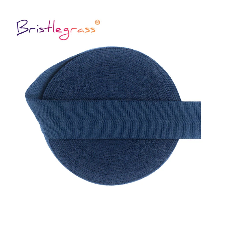 BRISTLEGRASS 2 5 10 Yard 5/8" 15mm Einfarbig Matt Nicht Glänzend Falzgummi FOE Spandex Band Stirnband Unterwäsche Kleid Nähen Borte