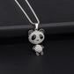 Fashion Movable Panda Necklace Lady Exquisite and Cute Cartoon Animal Hip-hop Personality All-match Pendant
