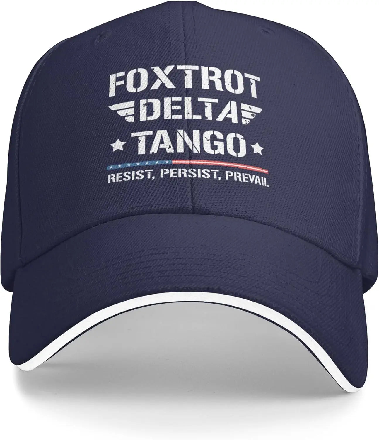 Foxtrot Delta Tango FDT Trucker Hats Resist Persist Prevail Baseball Cap for Mens Women Adjustable Classic Dad Hat
