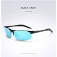 AORON Polarisierte Herren-Sonnenbrille für Autofahrer, Aluminium-Magnesium-Rahmen, Sport-Sonnenbrille, Fahrer-Retro-Brille, UV400, Blendschutz