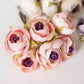 12PCS Artificial Flowers Christmas Decorations for Home Accessories Stamen Wedding Bouquet Garland DIY Gifts Silk Tea Roses Buds