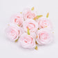 30pcs/7-8cm White Rose Artificial Silk Flower Heads DIY Wedding Home Birthday Party Decoration Wreath Scrapbooking Fake Flowers