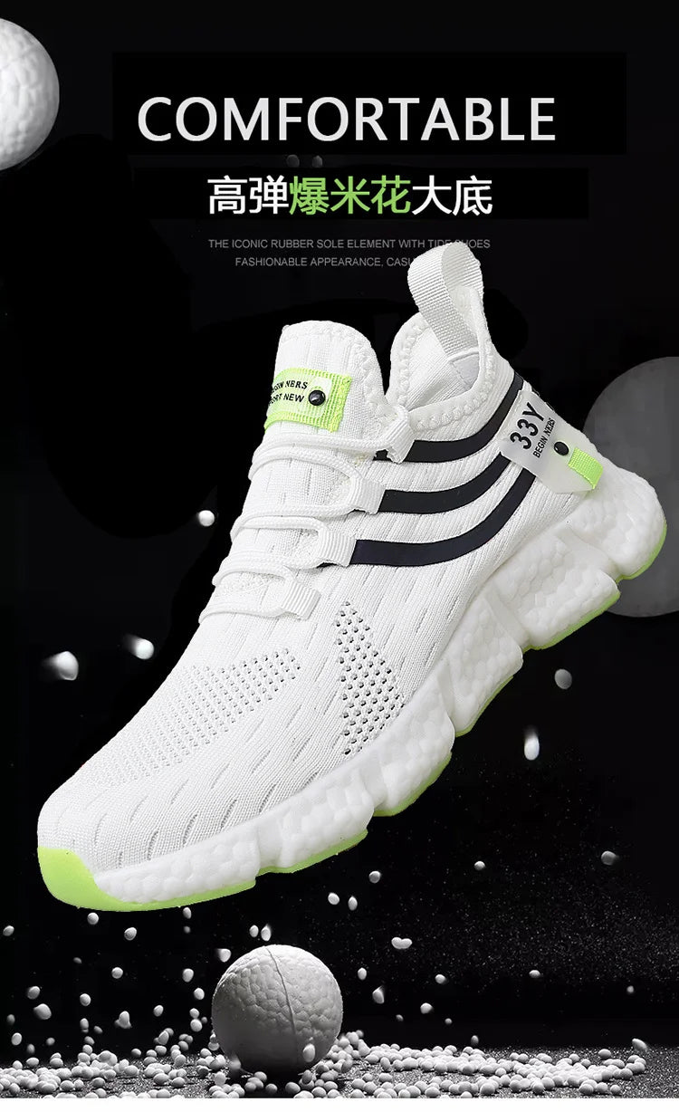 Herrenschuhe Sommer Herren Freizeitschuhe Atmungsaktive Sneaker Herren Leichte Loafers Rutschfeste Tennisschuhe Luxusschuhe Tennisschuhe