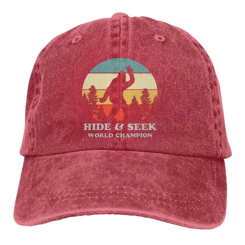 Bigfoot is Real and He Tried to Eat My Ass Baseball Cap Unisex Vintage Trucker Hat Adjustable Cowboy Hats for Mens Womens