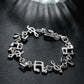 Heiß feine Musiknote Kette 925 Sterling Silber Armbänder für Damen Hochzeitsfeier Mädchen Studentin Weihnachtsgeschenke Mode Schmuck