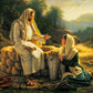 Christian God Jesus The Shepherd Christ Belief Faith The Samaritan Woman Posters Prints Canvas Painting Wall Art Picture Decor