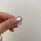925 Sterling Silver Rings Couples Accessories INS Fashion Vintage Twist Design Round Shape Geometric Thai Silver Jewelry