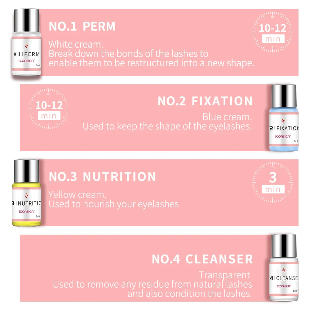 Dropshipping ICONSIGN Wimpernlifting Kit Wimpern-Lifting Wimpern-Booster Calia Set Wimpern Dauerwelle Augen Make-up Tools Kann Ihr Logo herstellen