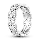 Ringe für Frauen 925 Silberfarbe Zirkon Wickellinie Geometrischer Sternring Verlobung Hochzeit Romantisches Valentinstag Feinschmuck Geschenk