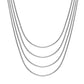 LUXUSTEEL 1mm Stainless Steel Round Snake Chain Necklace Steel/Golden Color Women Necklaces 10pcs/Lots DIY Wholesale Inoxidable