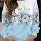 Blumen-Hoodie Rundhals Y2k Hoodie Damen Mode Hoodies Mädchen Mäntel Damen Sweatshirts Blumen Kleidung Geschenke Mäntel Rundhals Pullover