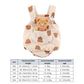 2PCS Summer Baby Clothes Set With Cap Toddler One Piece Cute Bear Sling Romper Fisherman Hat Infant Girl Boy Jumpsuit Outfit