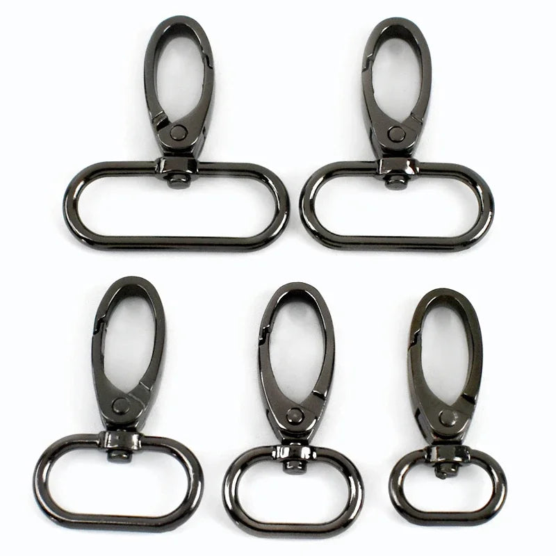 5/10Pcs Meetee 20/25/32/38mm Metal Bags Strap Buckles Lobster Clasp Collar Carabiner Snap Hook DIY KeyChain Bag Part Accessories