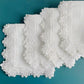 12 Pieces White Napkins Hemstitched Cocktail Napkin For Party Wedding Table Cloth Linen Napkins Fabric Cotton Dinner Napkin