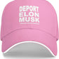 Anti Elon Musk Trucker Hats Fire Elon Musk Deport Stop Musk Funny Gag Baseball Cap for Mens Women