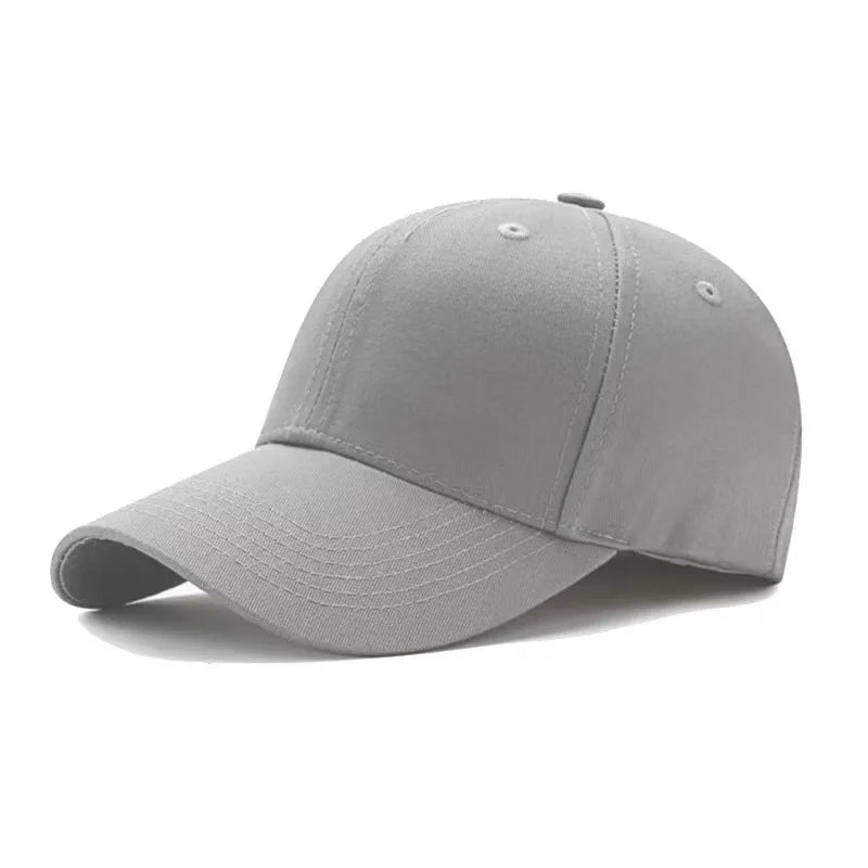 Herren und Damen Sommer Baseballmütze Reine Baumwolle Einfarbige Mütze Mode Fahrerhut Sonnenblende Vier Jahreszeiten Hut