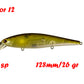 BassLegend Fishing Artificial Bait Suspending Minnow Shallow Wobbler Jerkbait Shad Bass Pike Lure 128 SP 78 F 65 SP