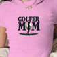 GOLFER MOM golf themed design women's fashion short t-shirt