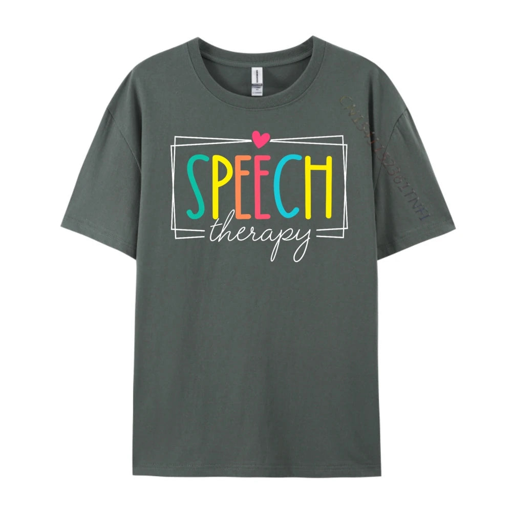 Logopädie Sprachtherapeut SLP Herren Designer T-Shirt Winter Neujahr Weihnachtsgeschenk Idee