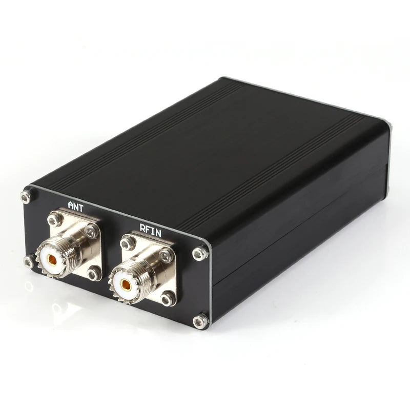 Fertiger ATU-100 1.8-50MHz ATU-100mini Automatischer Antennentuner von N7DDC 7x7 + Mini 0.96 OLED + Metallgehäuse + 1350MA Akku