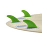 Surfbrett Flossen Set Tri Finnen UPSURF Future S/M/L Honeycomb Fiberglas Orange/Gelb/Blau/Grau/Grün mit schwarzem Logo Funboard Finnen
