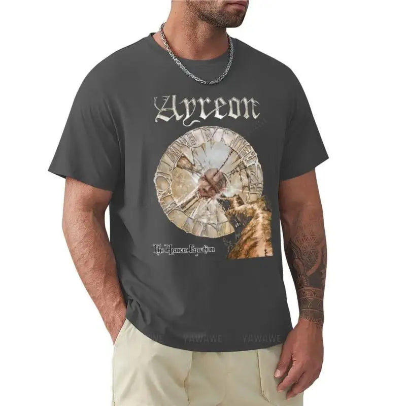 Ayreon - The Human Equation T-Shirt Anime Sweatshirt Koreanische Mode Herren Kurzarm-T-Shirts