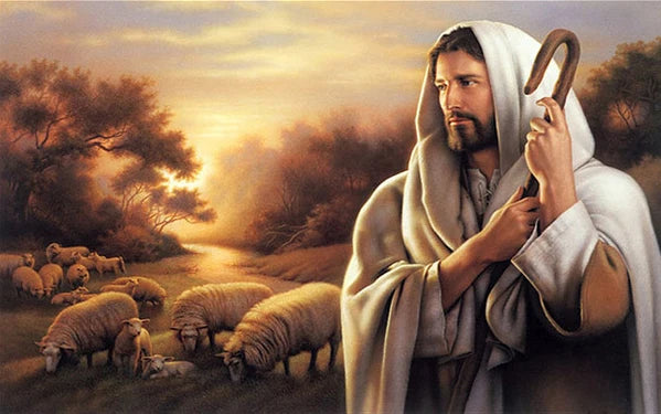 Christian God Jesus The Shepherd Christ Belief Faith The Samaritan Woman Posters Prints Canvas Painting Wall Art Picture Decor