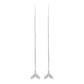 925 Silver Needle Tassel Chain Zircon Mermaid Tail Drop Earring For Women Hanging Party Jewelry Gifts eh1441