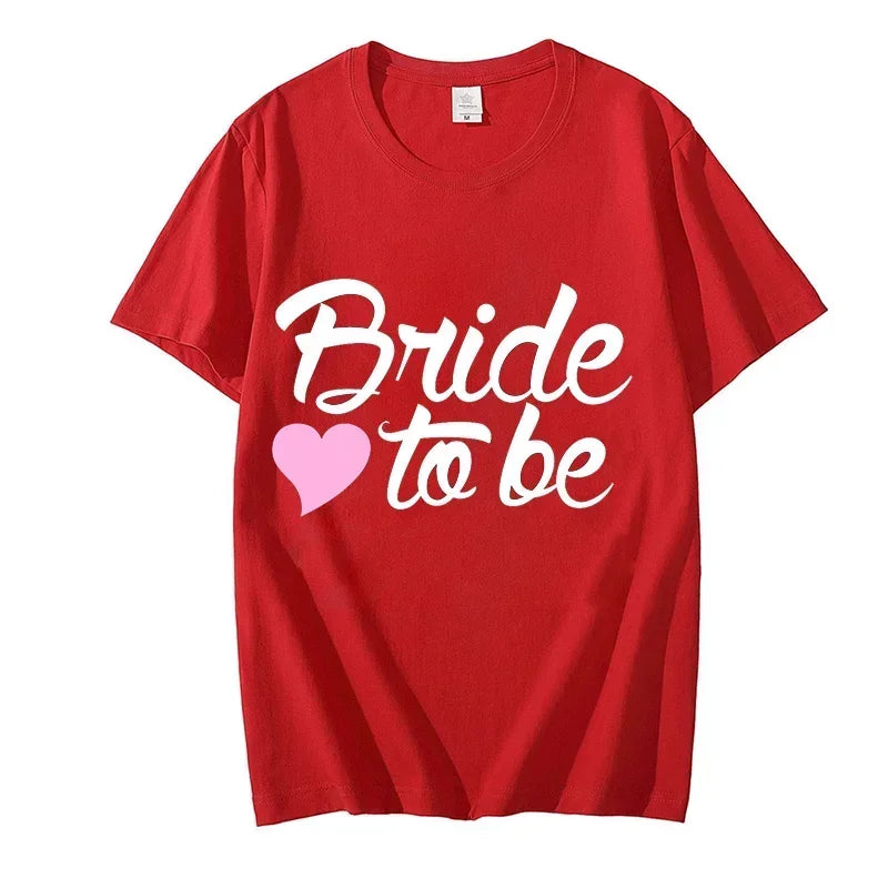 Team Braut Braut T-Shirts für Frauen Oberteile Junggesellinnenabschied Grafik T-Shirts Brautjungfern T-Shirts Frauen T-Shirts Kleidung