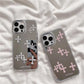Luxury Makeup Mirror Jesus Christ Cross Phone Case For iPhone 11 13 12 14 Pro Max iPhone 15 pro max cases Cute Hard Back Cover
