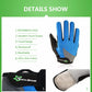 ROCKBROS Fahrradhandschuhe Schwammpolster Lange Finger Motorradhandschuhe für Fahrrad Mountainbike Handschuhe Touchscreen MTB Handschuhe