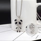Fashion Movable Panda Necklace Lady Exquisite and Cute Cartoon Animal Hip-hop Personality All-match Pendant