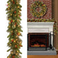 Weihnachten 1,8m/2,7m Rote Frucht Beleuchteter Rattan PVC Material Beleuchtung Lichterkette Kiefer Kamin Treppe Tür Dekorative Girlande