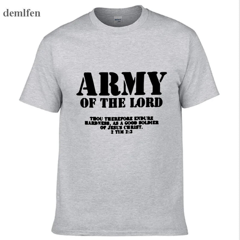 Army Of The Lord Christian Jesus Christ Men And Women Couples Matching T-Shirt Novel Style Custom Printing T Shirt Plus Size
