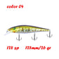 BassLegend Fishing Artificial Bait Suspending Minnow Shallow Wobbler Jerkbait Shad Bass Pike Lure 128 SP 78 F 65 SP