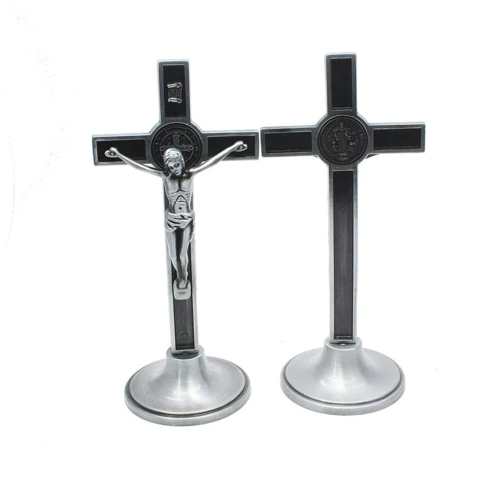 Kreuz Kruzifix Ständer Christus Katholische Jesus Statue Figur Religiöses Gebet Kirche Dekoration Auto Zuhause Kapelle Dekor
