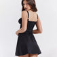 Suninheart Ein trägerloses weißes Spaghettiträger-Kleid, Mini, mit Stäbchen, elegant, zum Schnüren, Partykleider für den Urlaub, lässige Sommerkleider für Damen