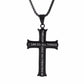 316L Edelstahl Charm Mode Kruzifix Jesus Kreuz Halskette Anhänger Mehrlagige Jesus Christus Kruzifix Halsketten 24''