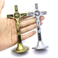 Kreuz Kruzifix Ständer Christus Katholische Jesus Statue Figur Religiöses Gebet Kirche Dekoration Auto Zuhause Kapelle Dekor